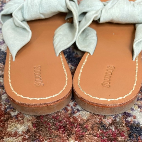 Soludos Chambray Knotted Slide Sandal - Picture 8 of 8